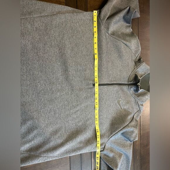 Nike DriFit Mens XLT Gray Half ZIP Pullover - Picture 6 of 7